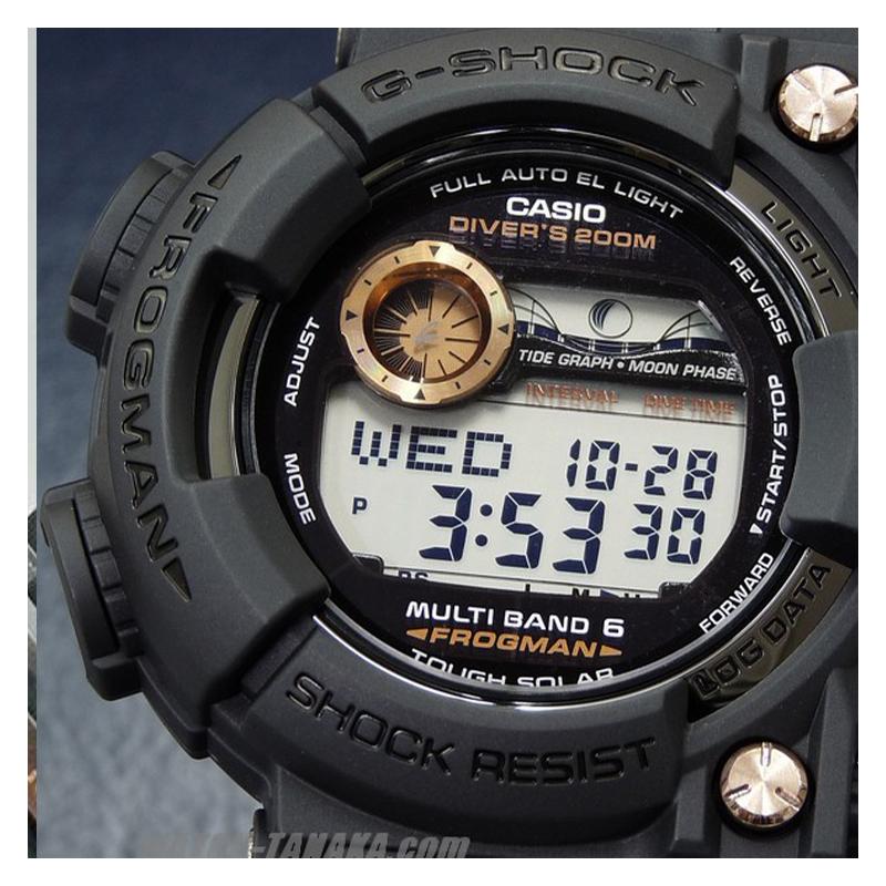 Casio G-SHOCK FROGMAN серия 200м водонепроницаемые кварцевый механизм ремешок из смолы японские и корейские часы мужские часы синий циферблат GWF-1000B-1JR