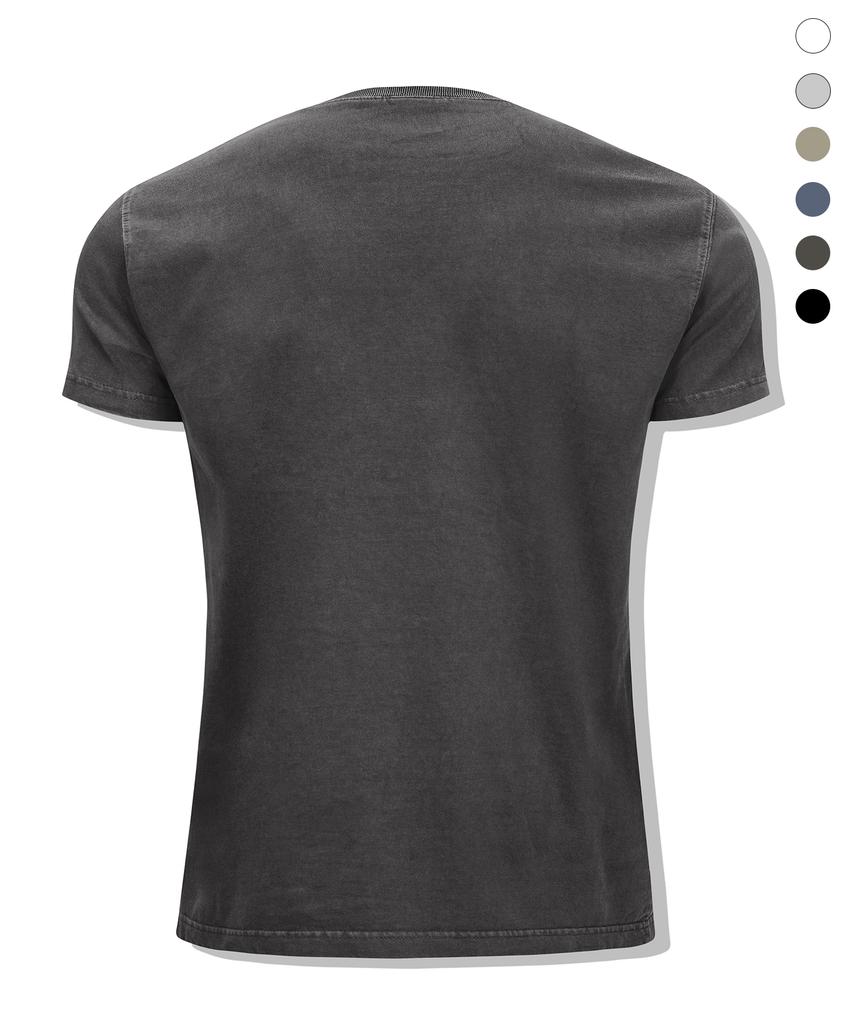 DRIX Pigment Cotton Muscle Fit Half Sleeve_6 Colors (E Type)