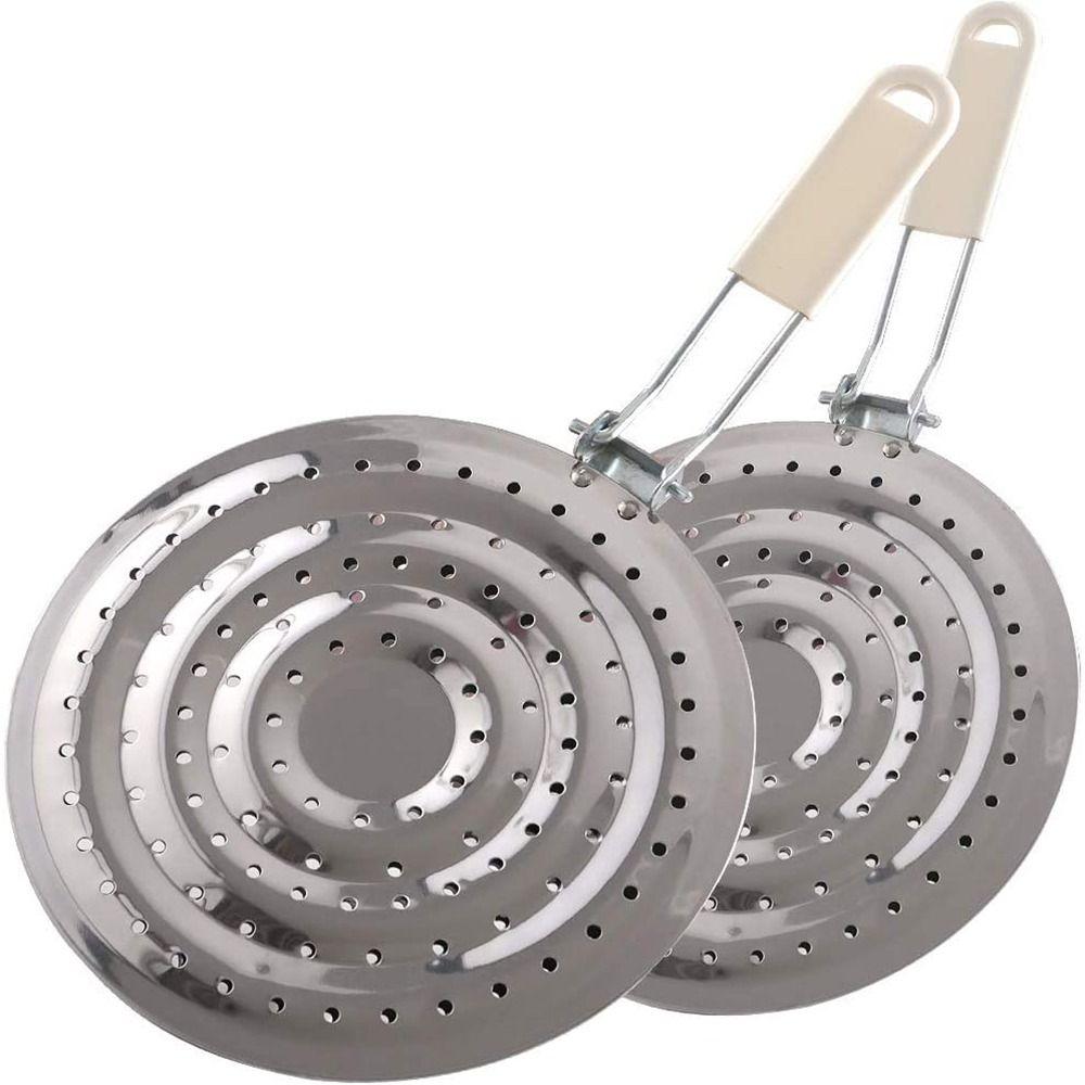 Gas Stove Collapsible Hanging Milk Stainless Steel Reducer Simmer Plate Flame Guard Heat Diffuser