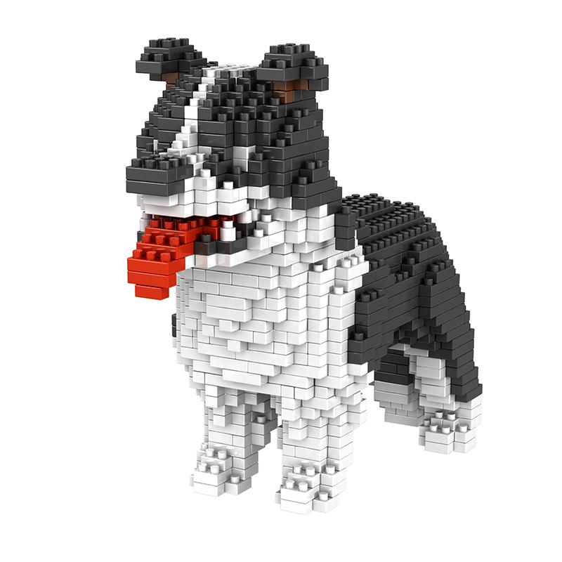 Модель собаки Мини-конструктор Игрушки Набор для детей Мальчик Девочек Взрослых Новичков Тедди Хьюз Корги Колли Pet Style Bricks