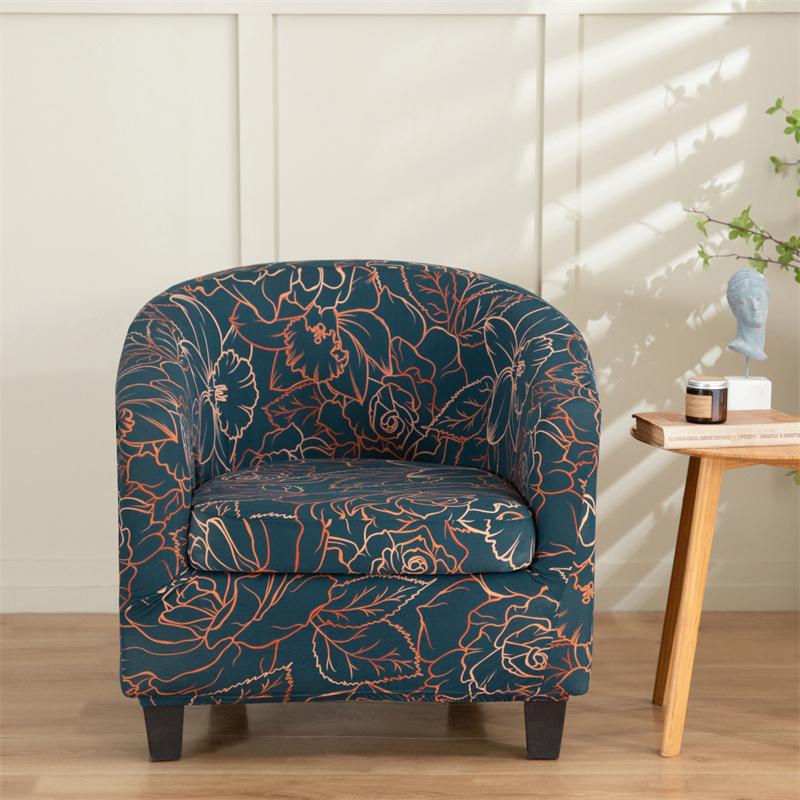 Эластичный чехол на стул из спандекса, чехол для клубного стула, барный маленький чехол для дивана, чехол для барной стойки, дивана с чехлами на подушку сиденья