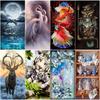 5D Diamond Painting Kit Dolphin Tiger Animal Mosaic DIY Flower Butterfly Diamond Embroidery Rhinestone Home Decoration Gift