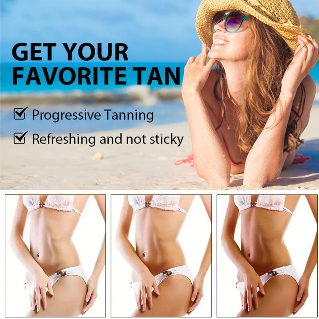 Tanning Gel,Intensive Tanning Gel, Tanning Gel For Tanning Bed Lasting Waterproof For An Amazing Tan For Body And Face(30G)