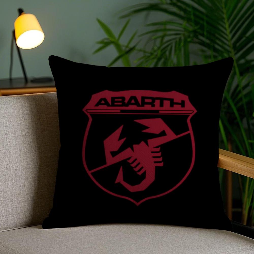 Чехол на подушку A-Abarth Scorpion Мягкий короткий плюш Двусторонний принт Декор для дома Машинная стирка Наволочка Подарок