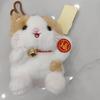 Plush Fabric Plush Cat Pendant Bell Collar Bag Accessories Cat Plush Keychain  Backpack Decoration