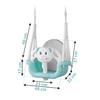 Ricokids 3-In-1 Teddy Bear Bucket Swing, Turquoise