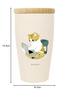 Toa Metal Mofusand Stainless Steel Tumbler with Wooden Lid 350ml Home Work Nyan] 53-2095 Beige
