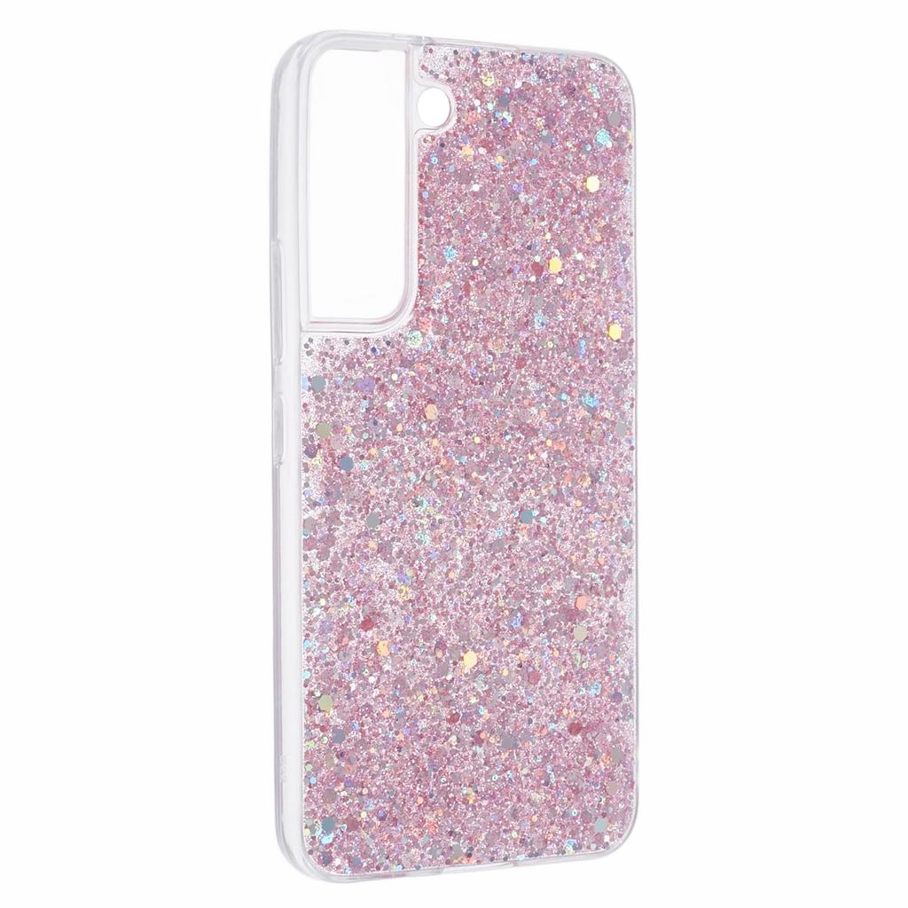 For Samsung Galaxy S23 TPU Case Sequins Powder Sparkle Phone Cover