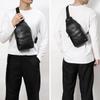 Men's Genuine Leather Chest Bag Fashion Simple Business Top Layer Cowhide Crossbody Bag Large Capacity Crossbody Bag