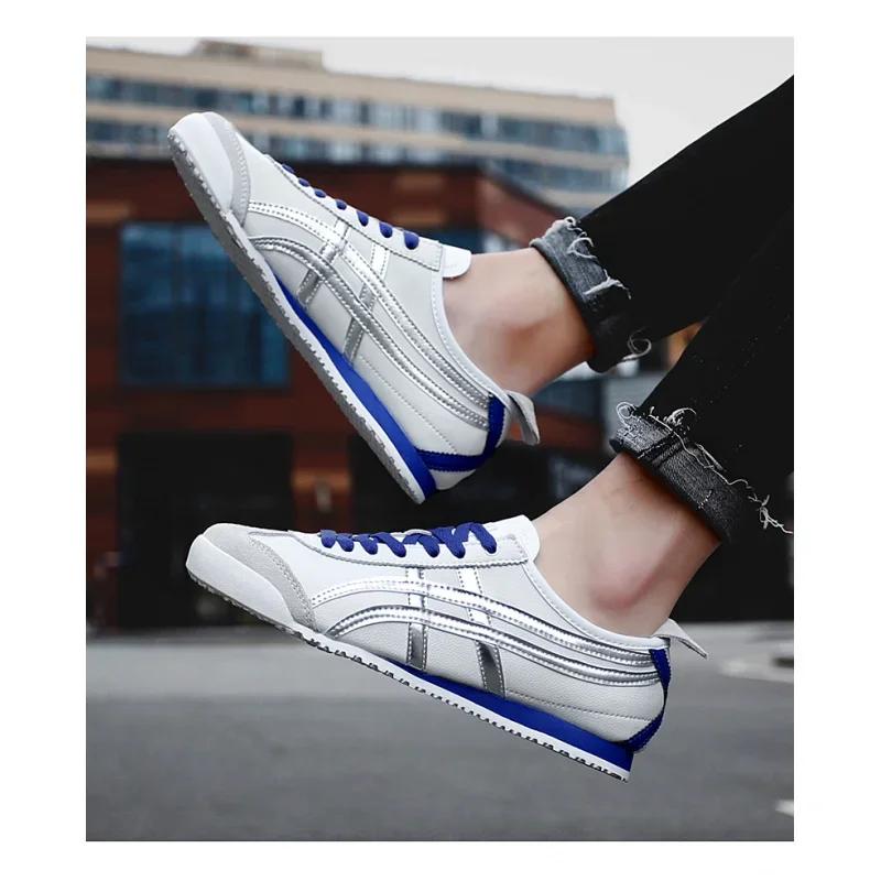 Couple Style Unisex Running Shoes Hot Sale Genuine Leather Four Seasons Classic Casual Couple Shoes 2025Summer Breathable Seaso