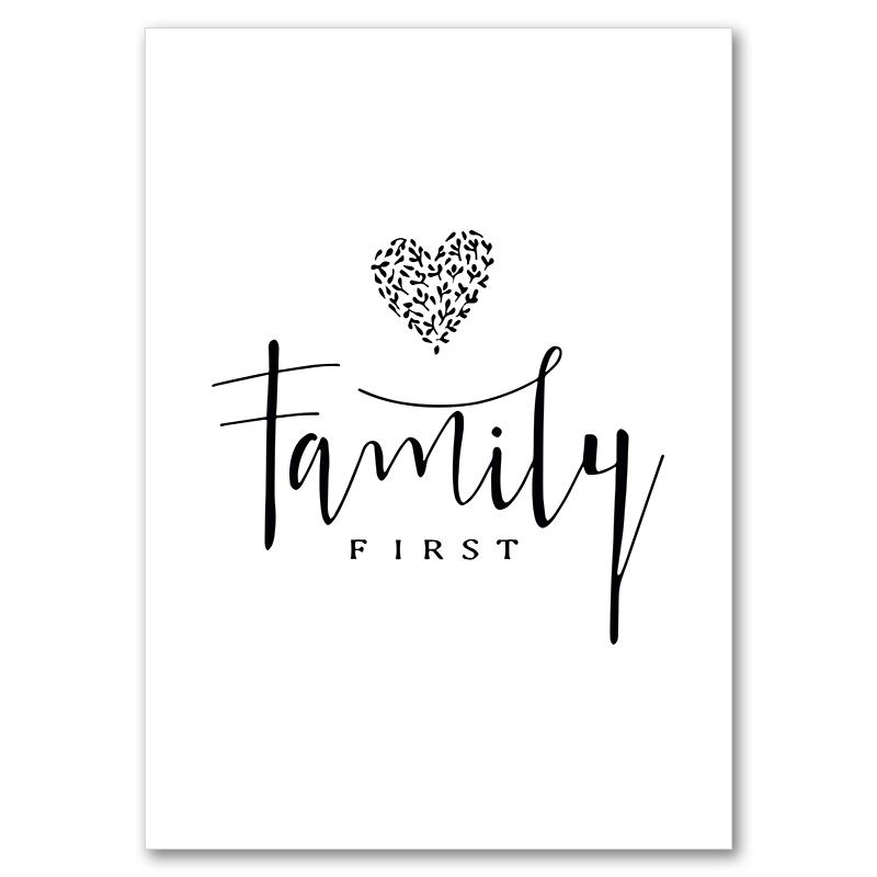 Abstract Line Mom Baby Hand Heart Minimalist Wall Art Canvas Painting Nordic Posters And Prints Wall Pictures Kids Room Decor