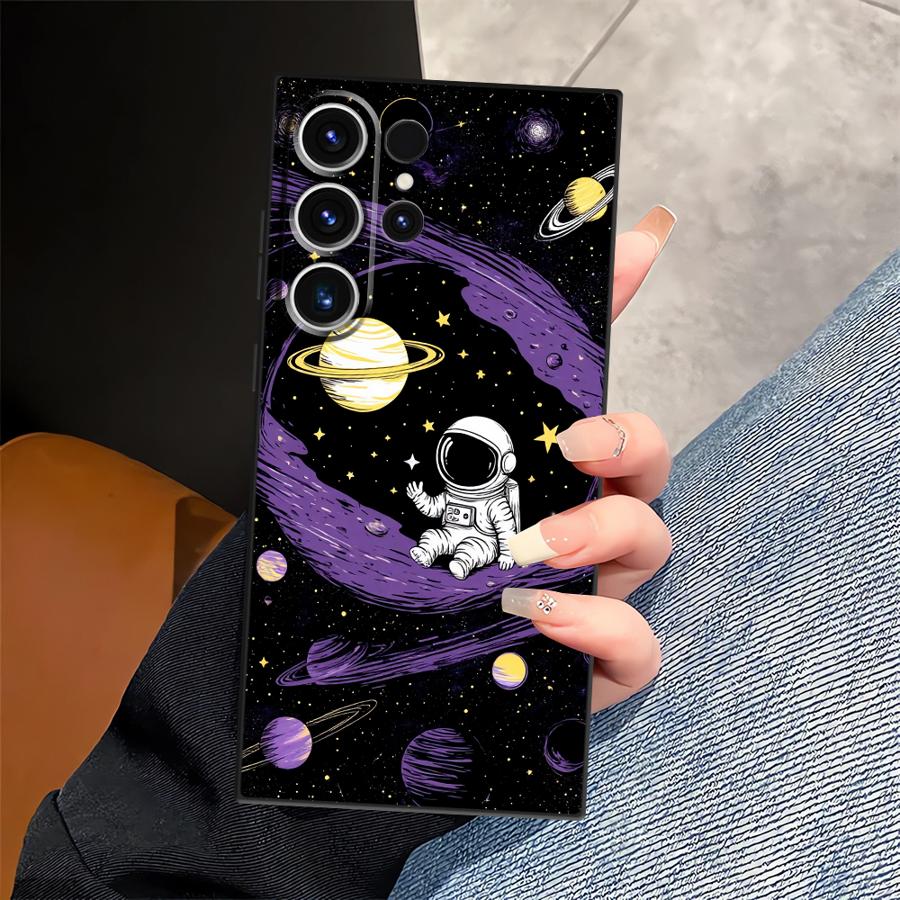 Мультяшный чехол-астронавт для Samsung Galaxy S26 Ultra S24 Note 20 8 9 10 S20 Ultra S25 Plus S23 S10 S9 S21 FE Чехол для телефона
