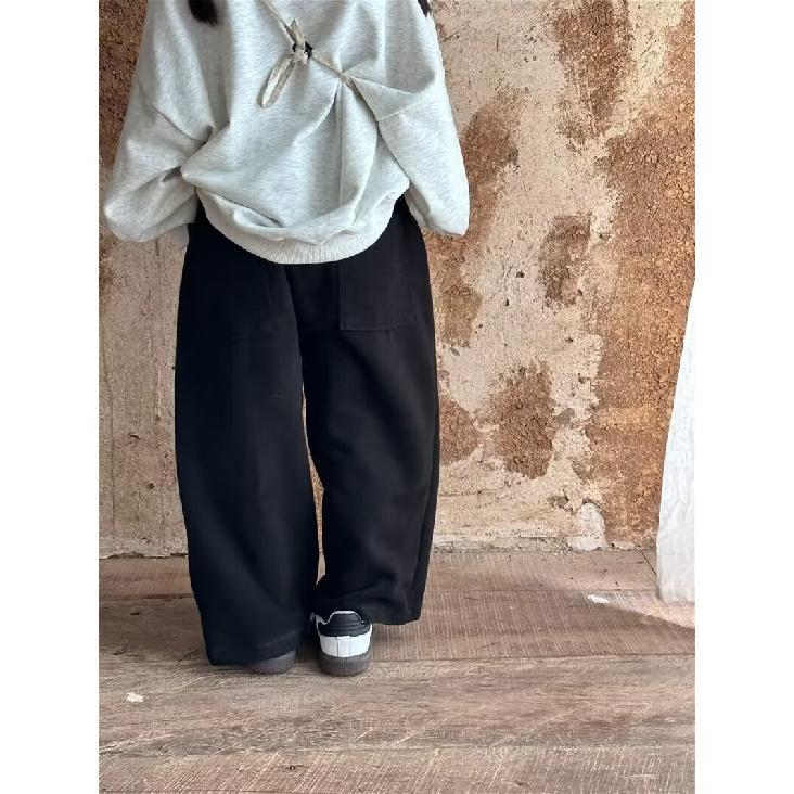 Boys' Spring and Summer Autumn Pants Children and Teens Pants Thin Children's Sports Straight Pants Trendy Three-Bar Pants Trendy