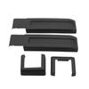Matt Black Exterior Tailgate Door Hinge Cover Trims for Jeep Wrangler JK 2007-18