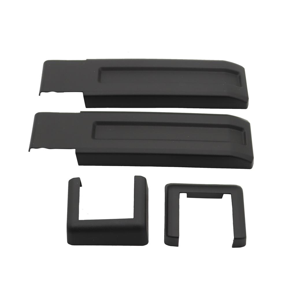 Matt Black Exterior Tailgate Door Hinge Cover Trims for Jeep Wrangler JK 2007-18