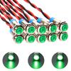 KILIGEN 10 шт. 6 мм 1/4" AC/DC 12-24 В Светодиодный металлический сигнальный индикатор