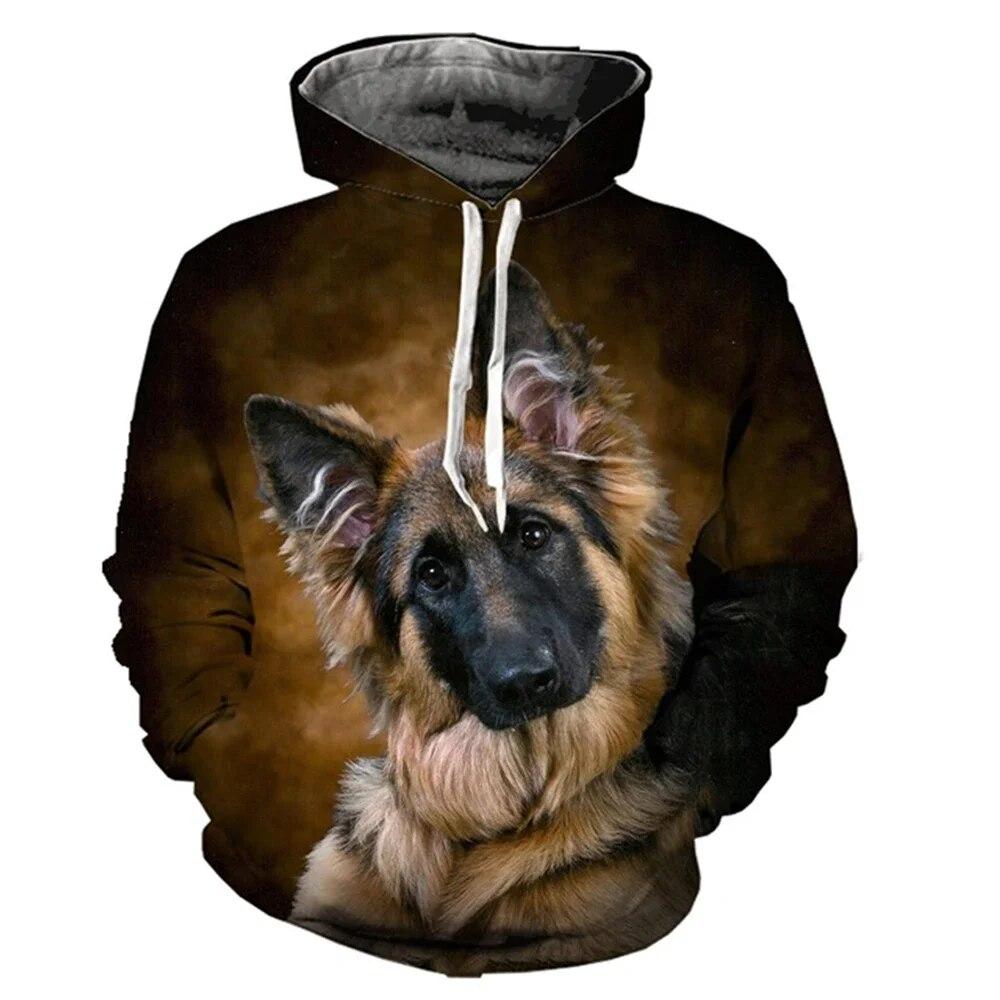 Весенне-осенняя модная милая сибирская хаски с 3d принтом для мужчин и женщин, свободная толстовка с капюшоном, повседневная негабаритная полиэстеровая популярная толстовка, мужская одежда