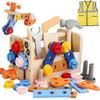 New Color Assembly Toy Carpenter Play 2 3 4 5 6 Years Old Boys Girls Montessori Wooden Toy Bajoy Educational Toy Ranking Cultivate Creativity Assembly