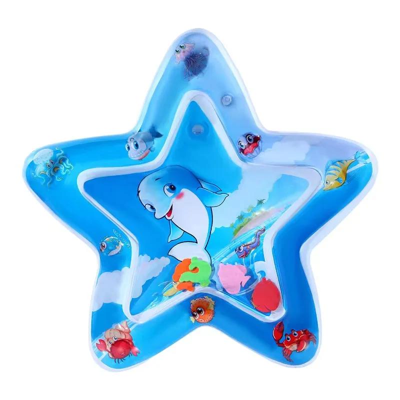 Inflatable Tummy Time Mat Premium Baby Play Mat Inflatable Water Cushion Interactive Baby Gym Baby Toys for Sensory Development