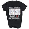 Какую часть из «Не понимаешь»? Смешная унисекс футболка в подарок для хоккейного тренера
