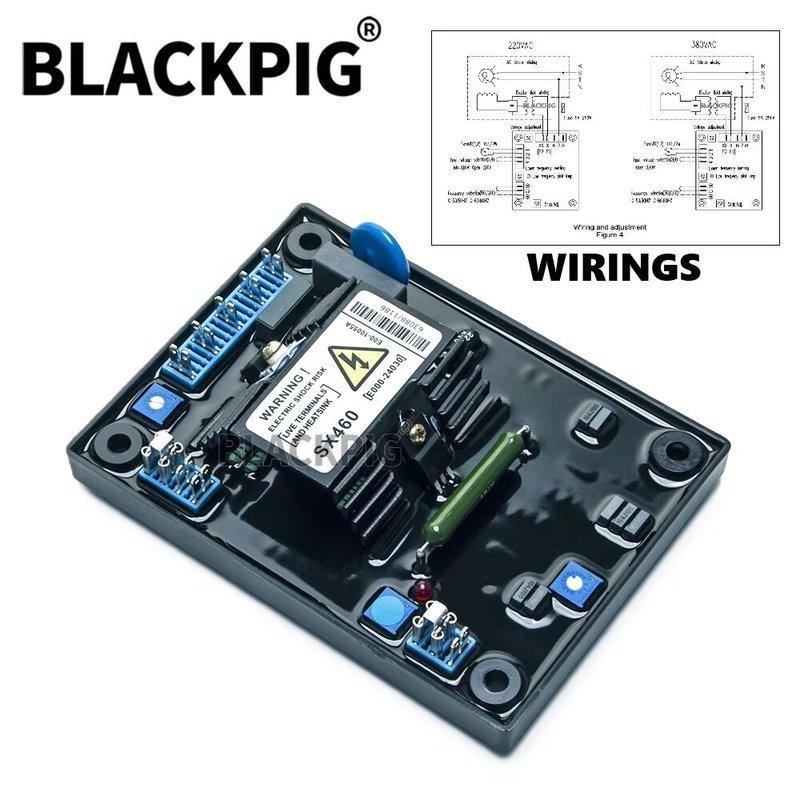 Full New SX460 Generator AVR Automatic Voltage Regulator Stabilizer Adjustable Circuit Board For 100KW Generator Set Parts