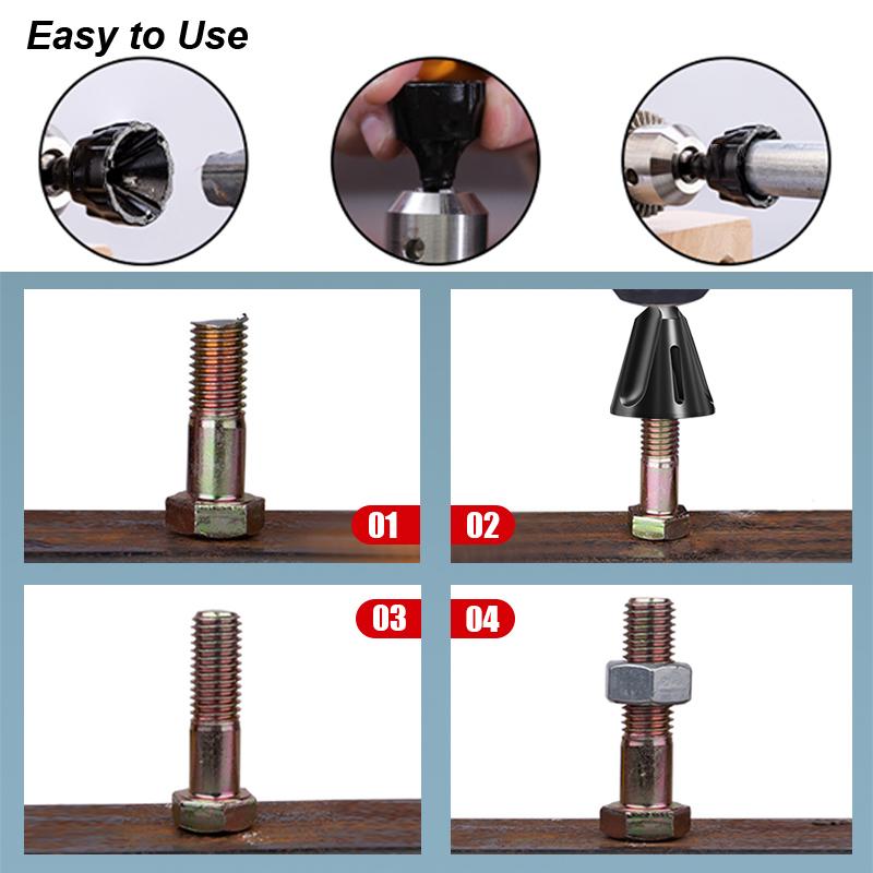 Инструмент для снятия заусенцев с внешней фаски Твердосплавное лезвие для снятия заусенцев Твердосплавное острое металлическое сверло для обрезки Внутренняя зенковка Стальной медный винт