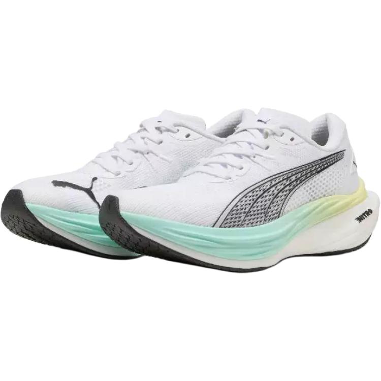 Puma Deviate Nitro 3 Белый/Мятный Меланж Женские Кроссовки 309708-20