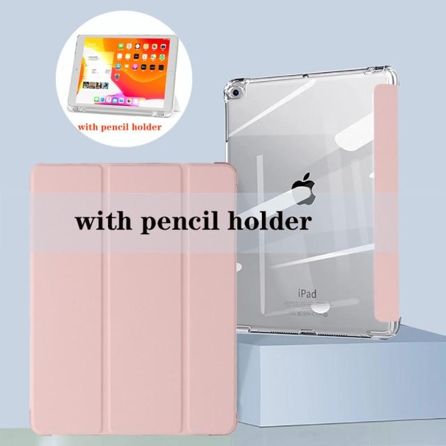 Чехол для iPad Pro 11 10,5 Air 3 Smart Cover 2019 iPad 10,2 8th 9,7 Mini 4 5 с подставкой для карандашей 5-го, 6-го поколения