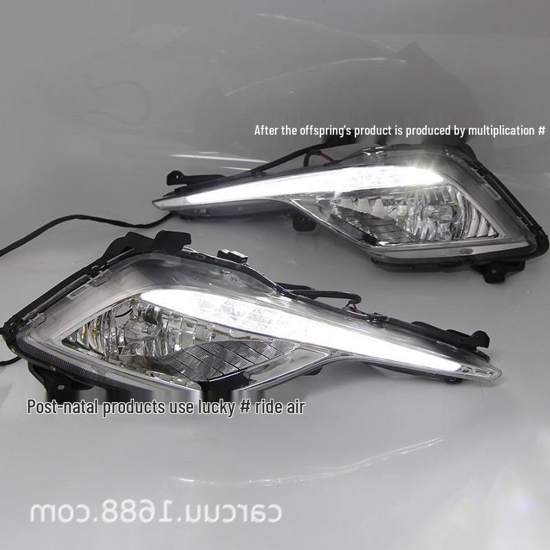 Совместимо с Hyundai Sonata 2013-2016: Дневные ходовые огни, Блок противотуманной фары Sonata 8, Светодиодные дневные ходовые огни.