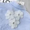 White Handmade Mesh Embroidery Flower Accessories Shirt Sweater Skirt Wedding Dress Diy Cloth Sticker Decoration