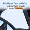 Солнцезащитный козырек «Ледяной кристалл» для люка Tesla Model S/X для теплоизоляции и защиты от солнца.
