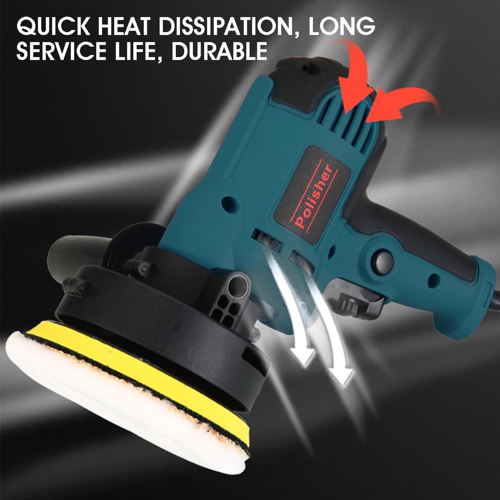 Электрическая полировальная машина 220 В, регулируемая скорость, инструменты для шлифовки и полировки мебели и автомобилей, машина для полировки автомобиля с губками, 700 Вт