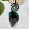 Decorative Dreamcatchers with Peacocks Feathered Handwoven Beaded Star Wall Hanging Ornament for Spiritual Home Accent