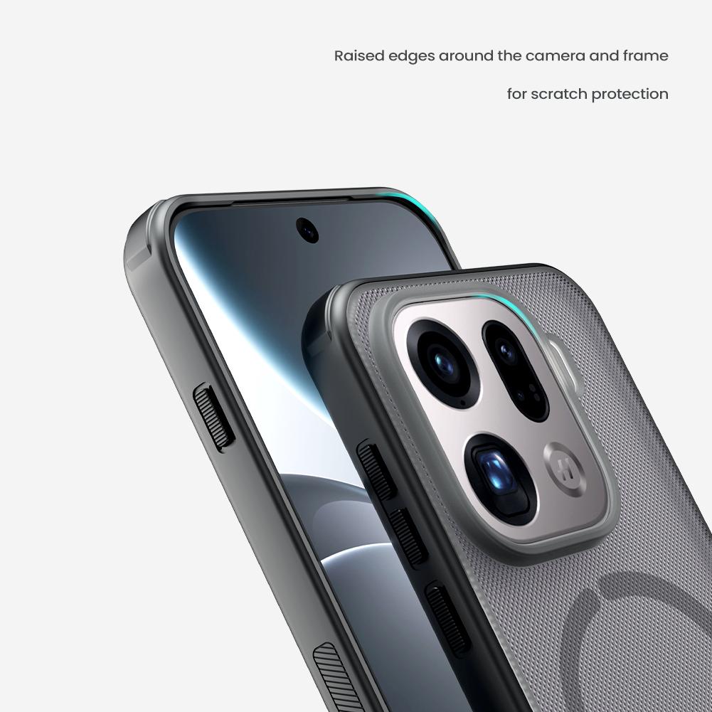 Для чехла для телефона OPPO Find X9 Pro Nillkin Super Frosted Shield Pro Магнитная жесткая PC+TPU оболочка Противоударная задняя крышка