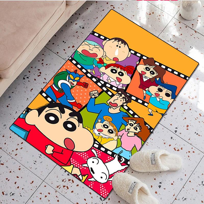 Crayon Shin-chan Carpet Office Decorative Carpet For Living Room Bedroom Door Mat Floor Rug Computer Chair Area Rug