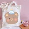 Women Fashion Canvas Bag Cute Printed Tote Bag Women Harajuku Shopper Handbag Shoulder Shopping Funny Handbag