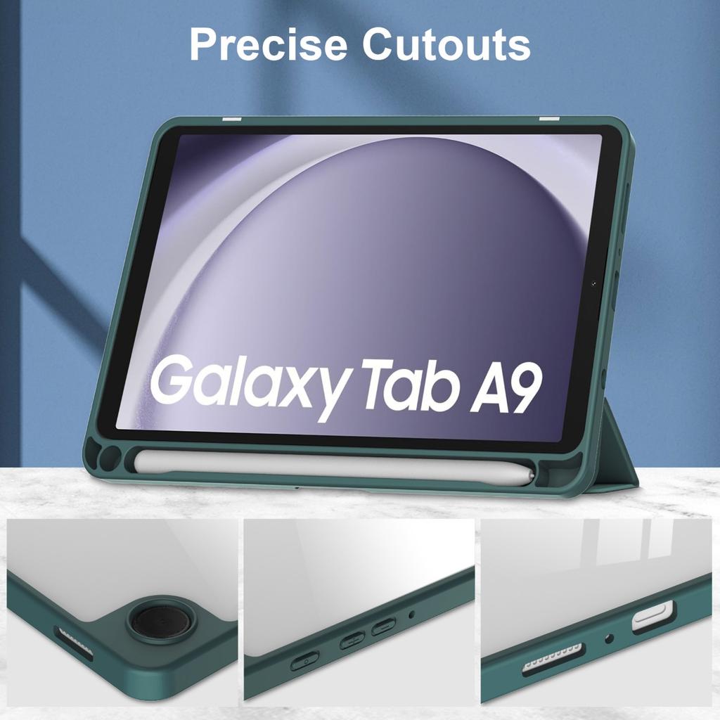 Кожаный флип-чехол для Samsung Galaxy Tab A9 8,7 дюйма, складной чехол из искусственной кожи с подставкой для Samsung Tab A9 Plus, чехлы для планшетов