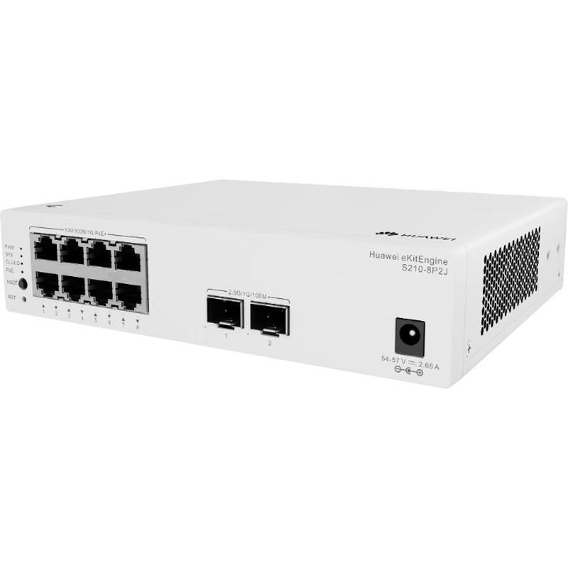 Huawei Kunling S210-8P2J 10-Port Managed Gigabit PoE Switch
