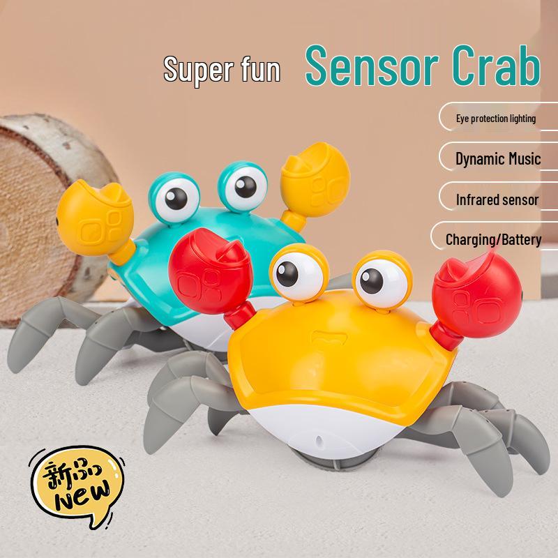 Индукционная игрушка «Ползающий краб» для детей 1-2 лет - Увлекательная и развивающая для мальчиков и девочек