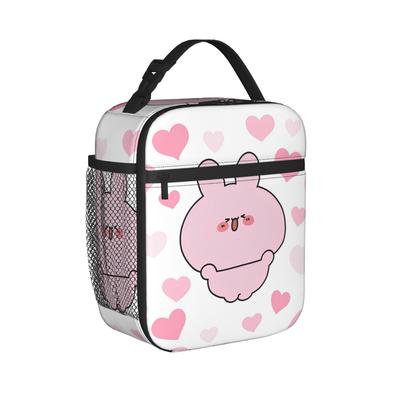 Asamimichaan Cute Asamimi Heart Insulated Lunch Bags Leakproof Reusable Thermal Bag Tote Lunch Box School Travel Men Women