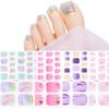 22tips/sheet Toenail Sticker Full Cover Waterproof Non-toxic Sticker Foot Toenail Tablets Nail Sticker DIY Nail Art Tool