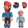 Дюймовый Blippi 11 Плюшевые игрушки Мультяшный Мягкий Просветительский Реквизит Набивная Кукла Подарки Детям