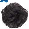 Hair Bun Hairpiece Dark Brown Messy Bun Hair Extension Women Wavy Curly Updo Scrunchie Elastic