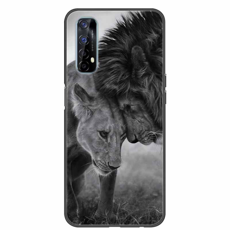 For OPPO Realme 7 Case RMX2151 Bumper Silicone TPU Soft Phone Cover For OPPO Realme 7 RMX2155 Realme7 Case Cartoon fundas Coque