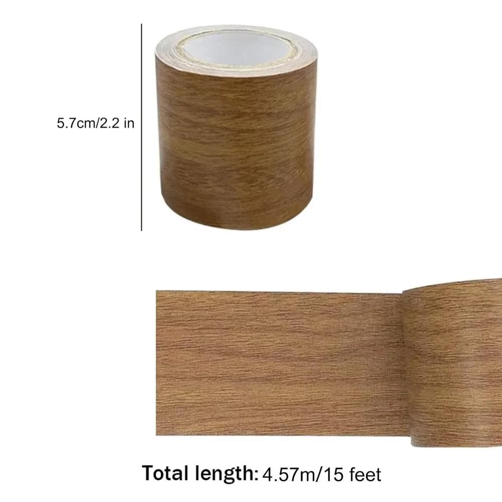 1 шт. Самоклеящаяся заплатка с текстурой дерева, лента с текстурой дерева для пола и мебели, стола, стула, сделай сам, плинтус, дверь, окно