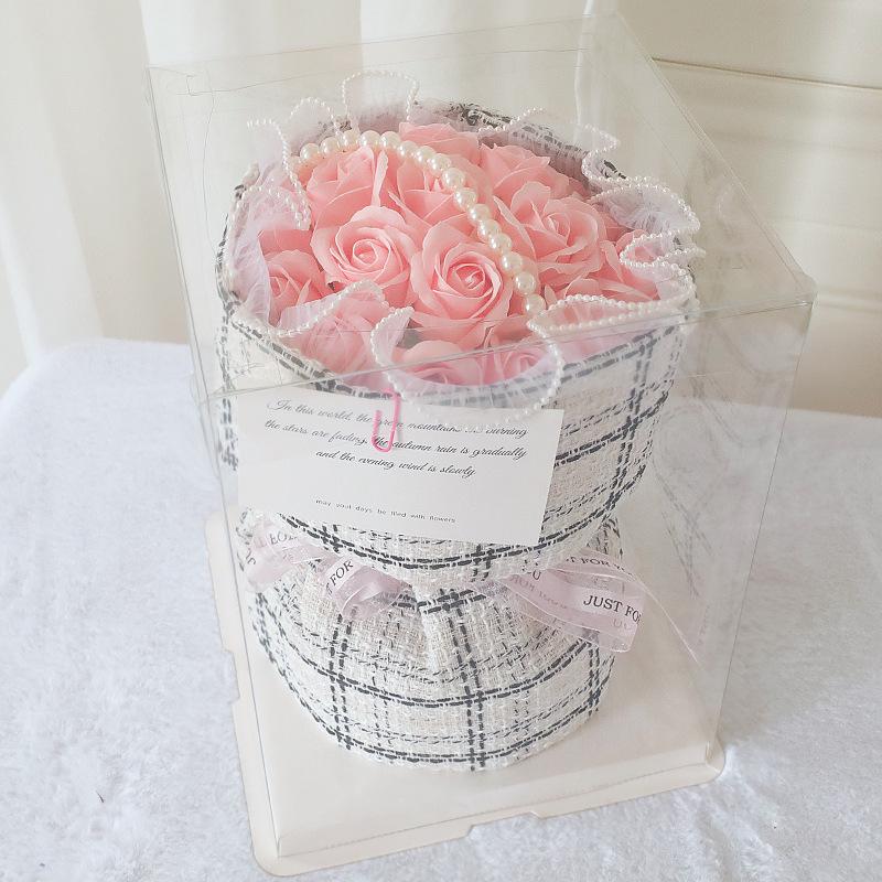 High-End Preserved Rose Soap Bouquet - Perfect Valentine’s or Birthday Gift for Girls