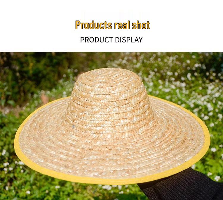 Farmer's Wide Brim Sun Hat: Outdoor Travel, Summer Protection, Tea Picking, Coolie Fishing Hat