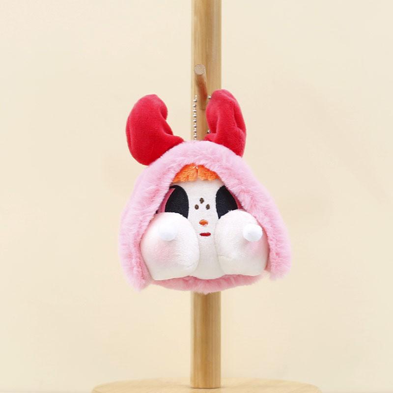 Adorable Cute Plush Keychain Doll With Chubby Cheeks In Multiple Colors 10-15cm