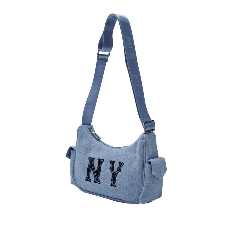MLB Fashion Casual Minimalist Cotton Sling Bag Women Sling Bag Denim-Blue 7ACRMD05N-50SBS