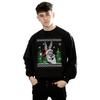 Looney Tunes Mens Bugs Bunny Christmas Fair Isle Sweatshirt